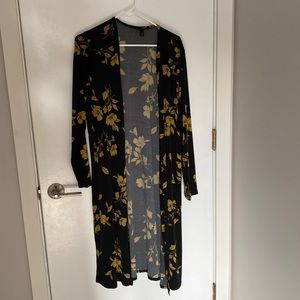 Torrid Gold and Black studio knit long line cardigan